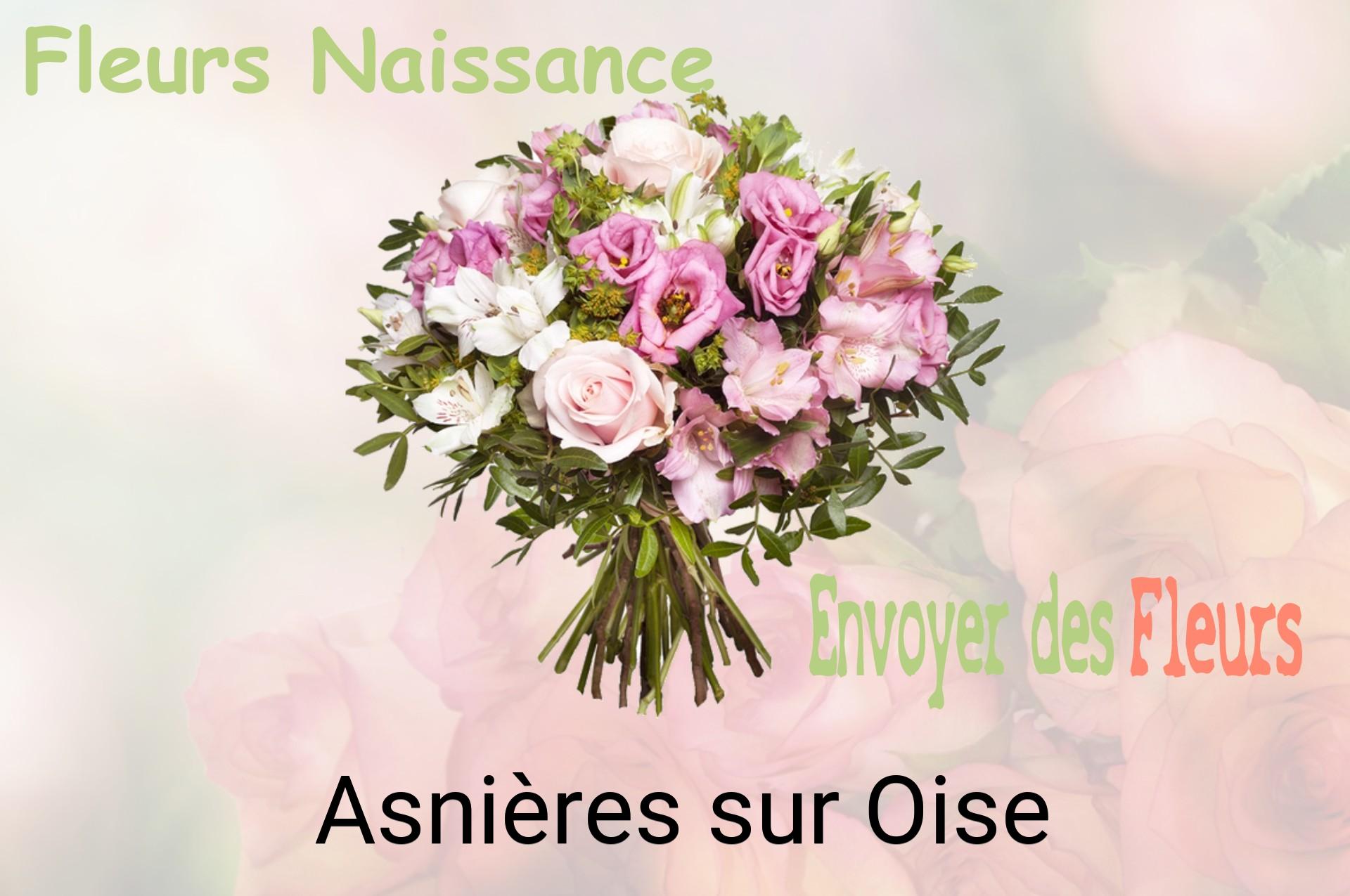 Bouquet de fleurs de naissance livré à Asnières-sur-Oise